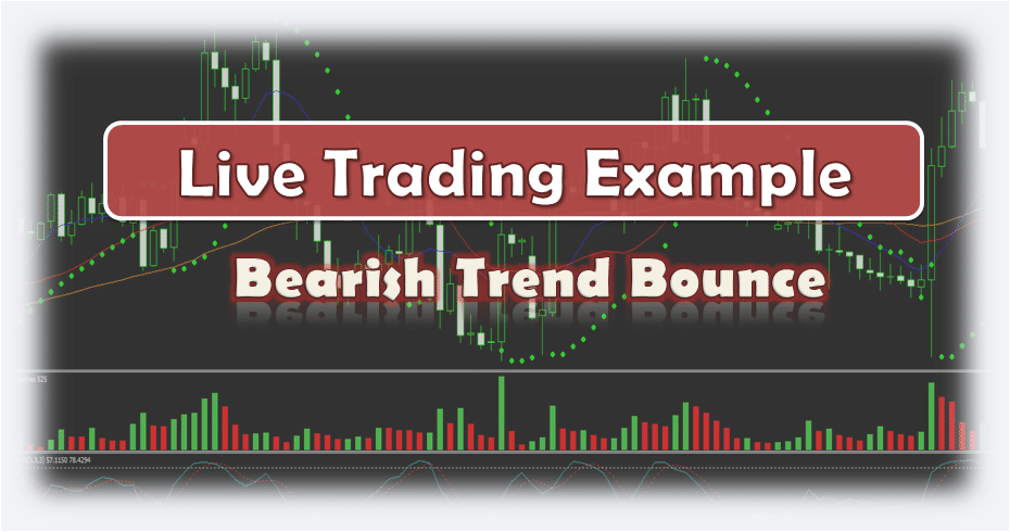 Bearish Trend Bounce - Live Forex Trading Example