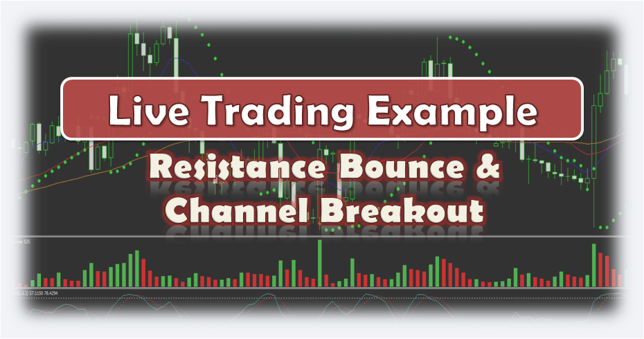 Forex Resistance Bounce & Channel Breakout - Live Forex Trading Example